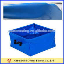 Tela revestida del pvc del saco del encerado de impermeable en venta caliente